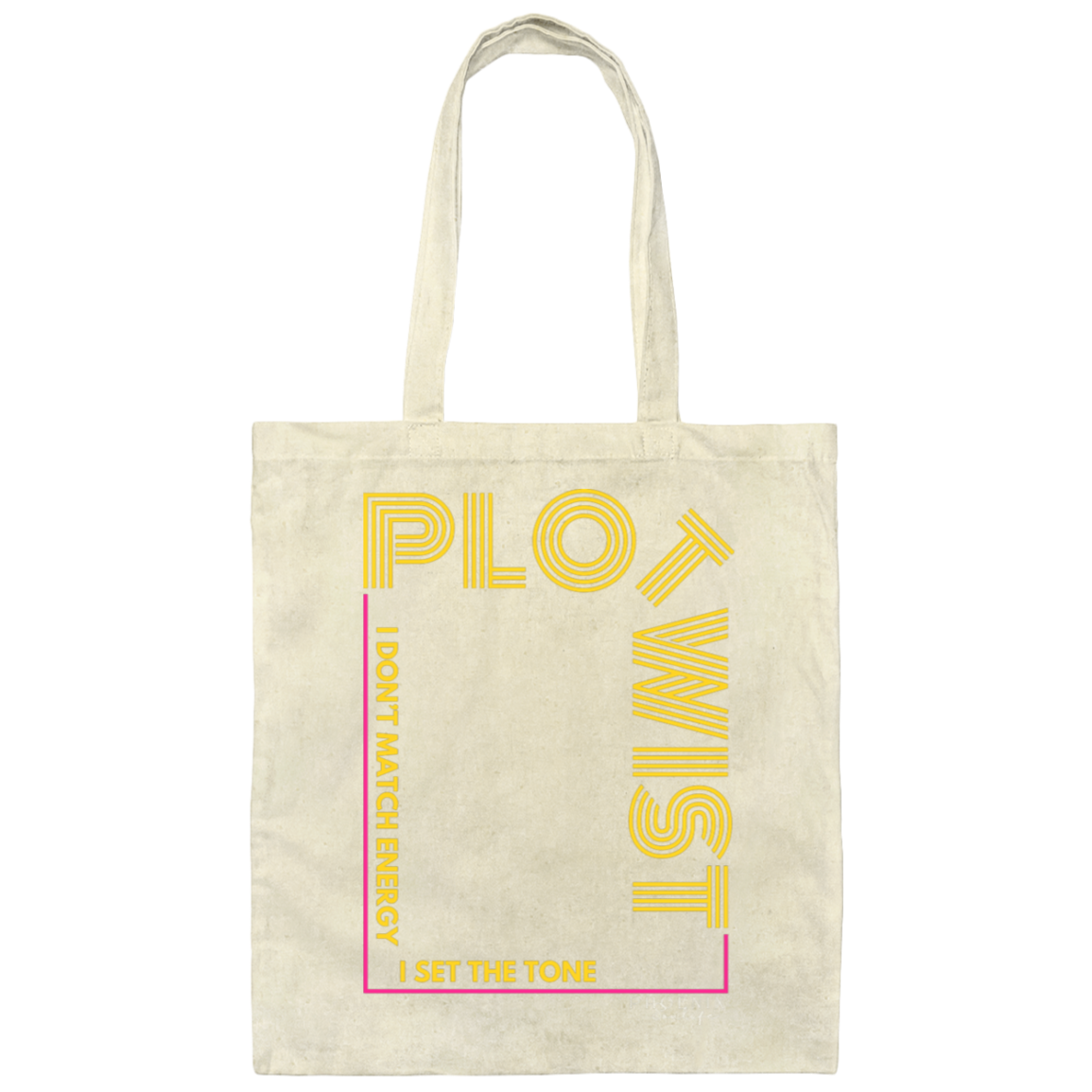 Plot Twist Canvas Tote Bag