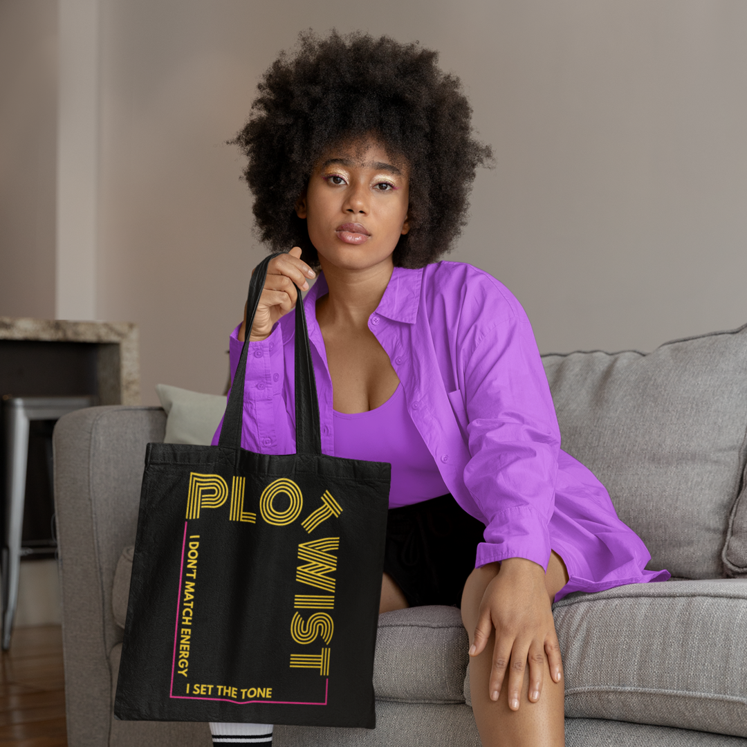 Plot Twist Canvas Tote Bag