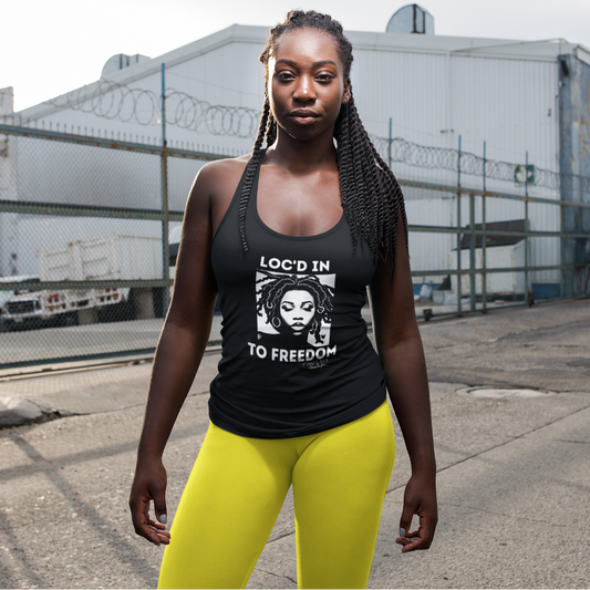 Loc'd Into Freedom Racerback Tank